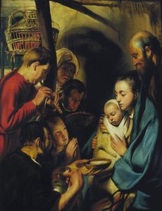 A Pásztorok imádata. alkotó: Jacob Jordaens