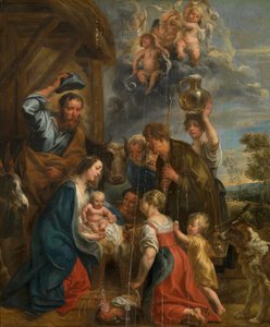 A pásztorok imádása alkotó: Jacob Jordaens