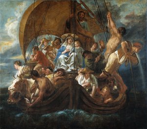 A Szent Család csónakban, 1652.