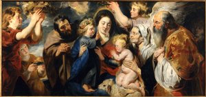 A Szent Család az ifjú Keresztelő Jánossal és az angyalokkal, c. 1616-1617. alkotó: Jacob Jordaens