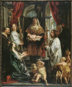 Bemutató a templomban. alkotó: Jacob Jordaens