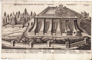 Salamon temploma Jeruzsálemben alkotó: Jacob Judah Aryeh Leon