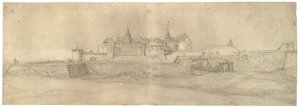 Az Akershus-erőd kilátása alkotó: Jacob Koninck II
