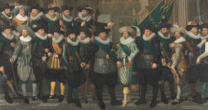 Jacob Pieterszn Hooghkamer százados és Pieter Jacobszn van Rijn hadnagy századának polgárőrei alkotó: Jacob Lyon