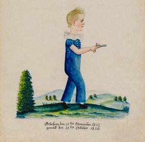 Edward Musser portréja, 1826.