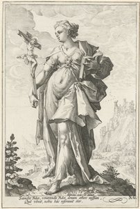 Hit (Fides) Az erények (sorozat címe) alkotó: Jacob Matham (attributed to)