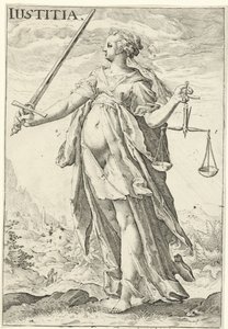 Igazságszolgáltatás (Justitia) Iustitia (cím a tárgyon)