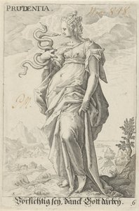 Vigyázat (Prudentia) Prudentia (cím a tárgyon)