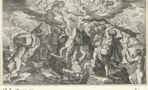 Bacchus segít legyőzni a titánokat alkotó: Jacob Matham