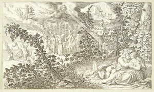 Bacchus és Ariadné alkotó: Jacob Matham