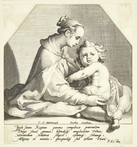 Szűz Mária gyermekével alkotó: Jacob Matham