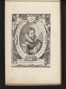 Jan van den Velde portréja 36 évesen Az írásművészet tükre (sorozat címe) alkotó: Jacob Matham