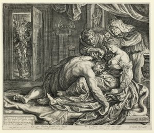 Sámson és Delila alkotó: Jacob Matham
