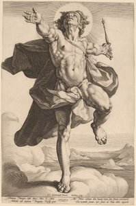 Apollo mint Sol alkotó: Jacob Matham, after Cornelis Cornelisz van Haarlem