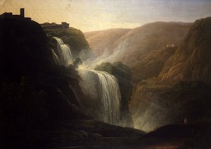 Vízesés a Tivoliban (olaj, vászon)