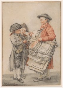 De prentverkoper alkotó: Jacob Perkois (signed by artist)