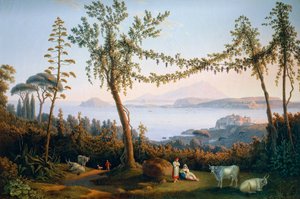 A Pozzuoli-öböl, Jacob Philipp Hackert alkotó: Jacob Philippe Hackert