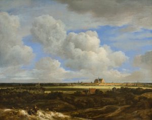Haarlem panorámaképe, 1669 körül (olaj, vászon) alkotó: Jacob Salomonsz. Ruysdael