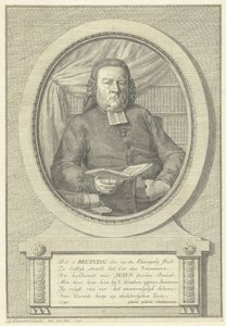 Hermanus Adrianus Bruining portréja alkotó: Jacob Schwartzenbach