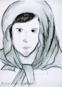 Rachsar, Kabul, Afganisztán, 2002 (szén papíron)