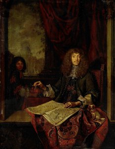 Carel Quina (1622-89), a Szent Sír lovagja és Ázsia amszterdami születésű felfedezője portréja