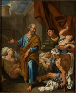 Szent Péter meggyógyítja a betegeket alkotó: Jacob Toorenvliet