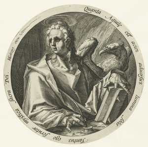 János evangélista A négy evangélista (sorozat címe) alkotó: Jacob de Gheyn (II) (attributed to)