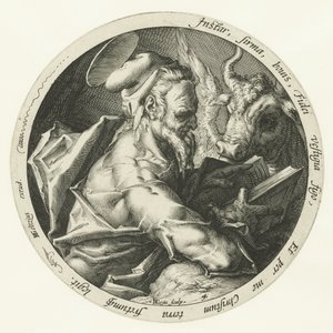 Lukács evangélista A négy evangélista (sorozat címe) alkotó: Jacob de Gheyn (II)