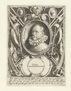 Ludolf van Ceulen portréja 56 évesen alkotó: Jacob de Gheyn (II)