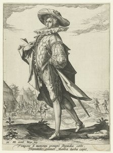 kincstárnok Tisztek és katonák (sorozat címe) alkotó: Jacob de Gheyn (II)