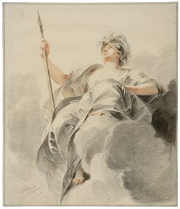 Felhőn ülő Minerva alkotó: Jacob de Wit