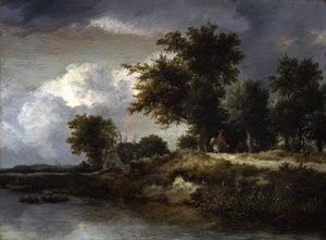Egy erdős folyópart alkotó: Jacob van Ruisdael