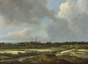 Kiterjedt táj, gabonaföldekkel, Heemstede mögött. alkotó: Jacob van Ruisdael
