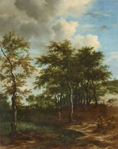 Tájkép magas fákkal alkotó: Jacob van Ruisdael