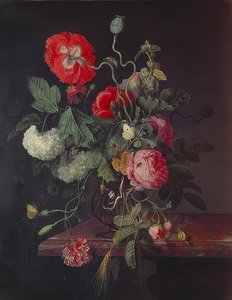 Virágok üvegvázában. 1667