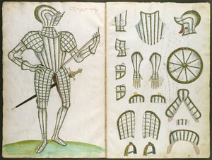 Páncélruha Sir Henry Lee-nek az „An Elizabethan Armourer