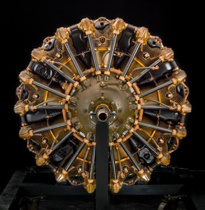 Jacobs Pratt & Whitney Wasp Jr. R-985-AN5, Radial 9 Engine, kb. 1940. alkotó: Jacobs Aircraft Engine Company
