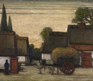 Szénakocsi (olaj, vászon)