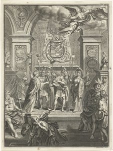 Maria Stuart átadja III. Vilmosnak a parancsnokságot alkotó: Jacobus Baptist
