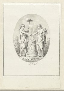 A szabadság allegorikus ábrázolása alkotó: Jacobus Buys