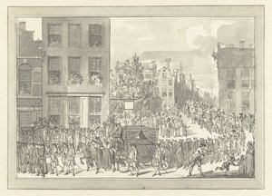 Wolter Jan Gerrit báró, Bentinck temetése Amszterdamban, 1781. augusztus 28-án