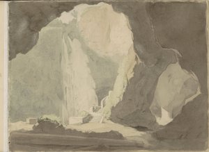 Vízesés Tivoliban alkotó: Jacobus Everhardus Josephus van den Berg