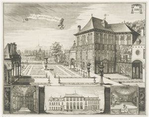 Kilátás az antwerpeni Rubens-házra Kilátás a Hilwerue házra Antwerpenben Parties de la maison Hilwerue Aanvers 1692 (cím a tárgyon)
