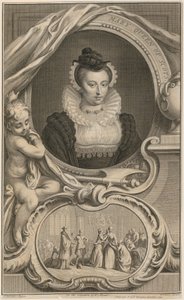 Skóciai Mária királynő portréja alkotó: Jacobus Houbraken