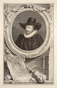 Williams érsek, a pecsét őrzőjének portréja, illusztráció a „Heads of Illustrious Persons of Great Britain”, pub. Írta: Knapton, London, 1742 alkotó: Jacobus Houbraken