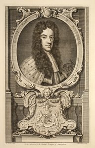Daniel, Nottingham grófjának portréja, illusztráció a „Heads of Illustrious Persons of Great Britain”, pub. szerző: Knapton, London 1742 (metszet) alkotó: Jacobus Houbraken