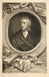 John Locke portréja, illusztráció a „Heads of Illustrious Persons of Great Britain”, pub. Írta: Knapton, London, 1742