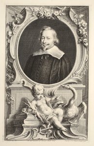 John Pym portréja, illusztráció a „Heads of Illustrious Persons of Great Britain”, pub. Írta: Knapton, London, 1742 alkotó: Jacobus Houbraken