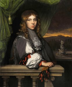 Mattheus van den Broucke portréja - Jacobus Leveck peinture (1634-1675) - 1665 - Olaj, vászon - 89x71,5 - Dordrechts Múzeum alkotó: Jacobus Levecq