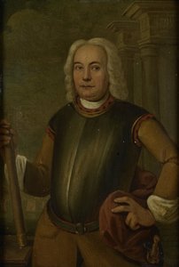 Johannes Thedens, a Holland Kelet-Indiai Társaság főkormányzójának portréja alkotó: Jacobus Oliphant
